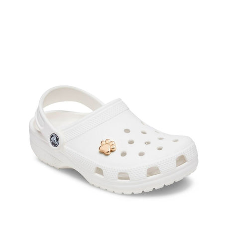 Charm Gold Dog Paw per Crocs a forma di zampa dorata lucida
