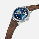 Orologio Timberland blu cinturino pelle marrone