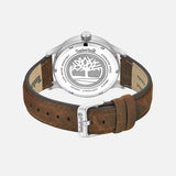 Orologio Timberland blu cinturino pelle marrone