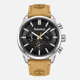 Orologio Timberland nero cinturino scamosciato cammello