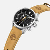 Orologio Timberland nero cinturino scamosciato cammello