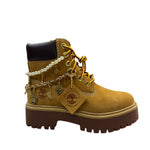 Timberland Stone Street Platform Wheat with Chain and Pearls
