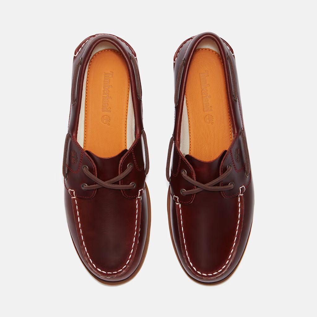 Scarpa da barca Timberland Classic Bordeaux donna - pelle premium e suola EVA, allacciatura classica