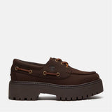 Scarpa stringata Timberland marrone con suola platform