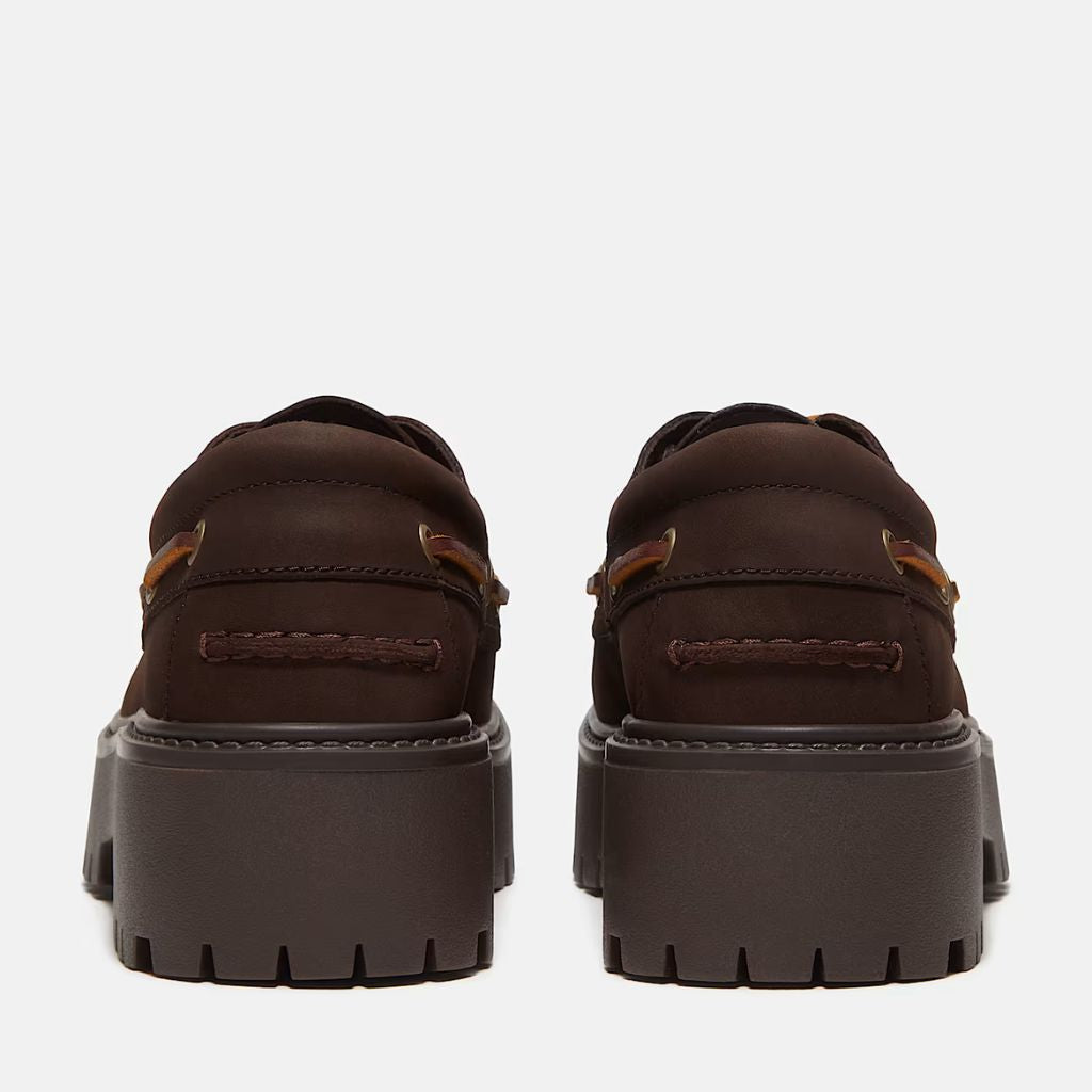 Scarpa stringata Timberland marrone con suola platform