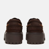 Scarpa stringata Timberland marrone con suola platform