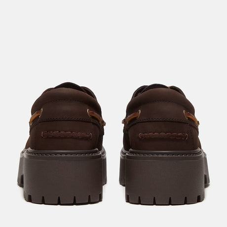 Scarpa stringata Timberland marrone con suola platform