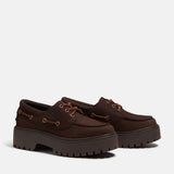 Scarpa stringata Timberland marrone con suola platform