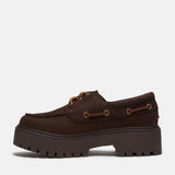 Scarpa stringata Timberland marrone con suola platform