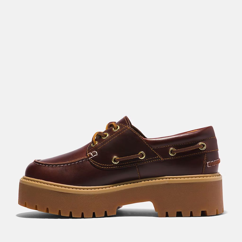 Scarpa Timberland Stone Street bordeaux con plateau gum