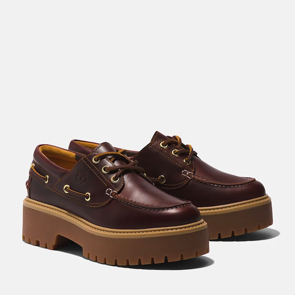 Scarpa Timberland Stone Street bordeaux con plateau gum