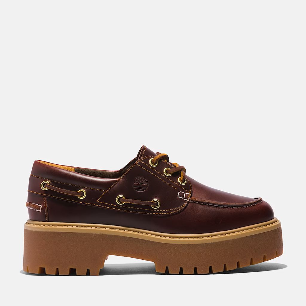 Scarpa Timberland Stone Street bordeaux con plateau gum