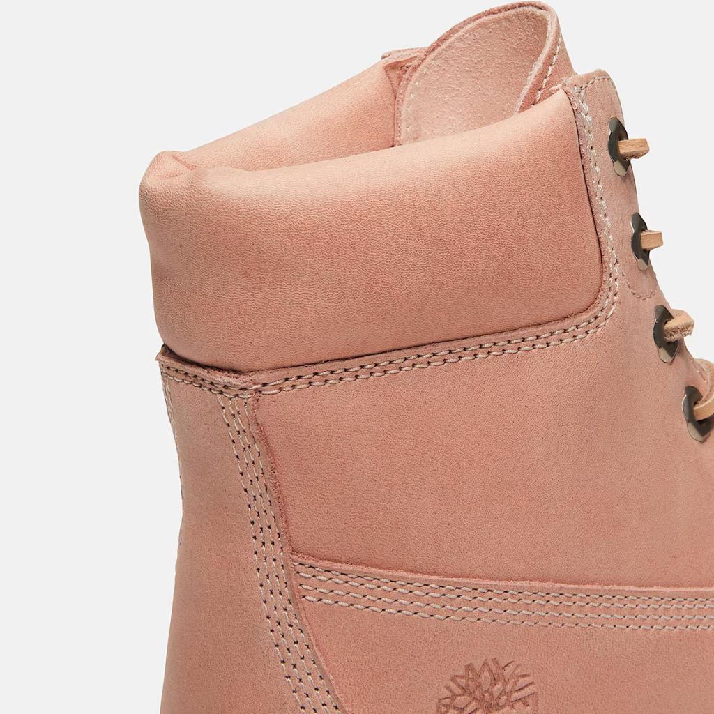 Stivale Timberland Premium 6-Inch rosa in nubuck