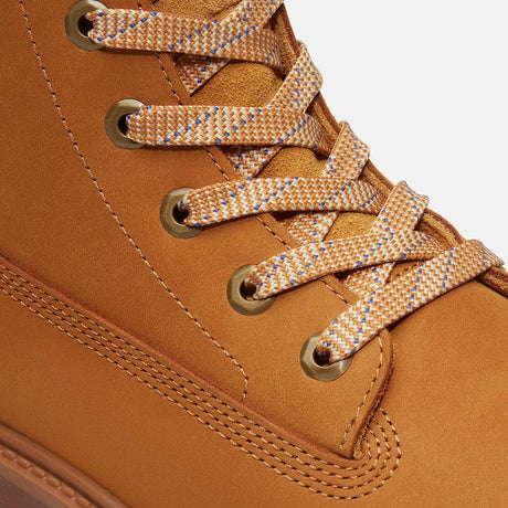 Stivaletto Timberland platform giallo grano in nabuk, risvoltabile con suola maxi