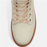 Stivaletto Timberland platform panna in nabuk, risvoltabile con suola maxi