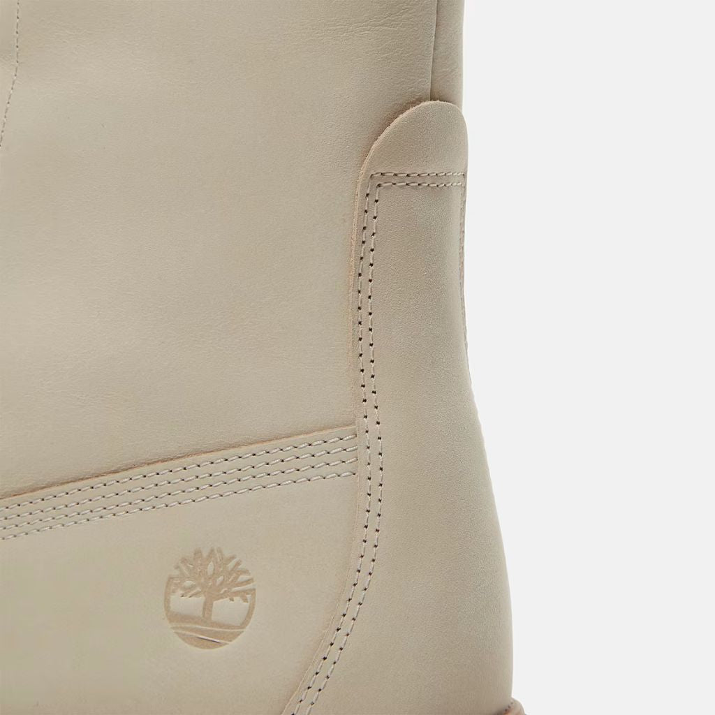 Stivaletto Timberland platform panna in nabuk, risvoltabile con suola maxi