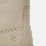 Stivaletto Timberland platform panna in nabuk, risvoltabile con suola maxi