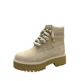 Stivale Timberland Stone Street sabbia con lacci corda e oro