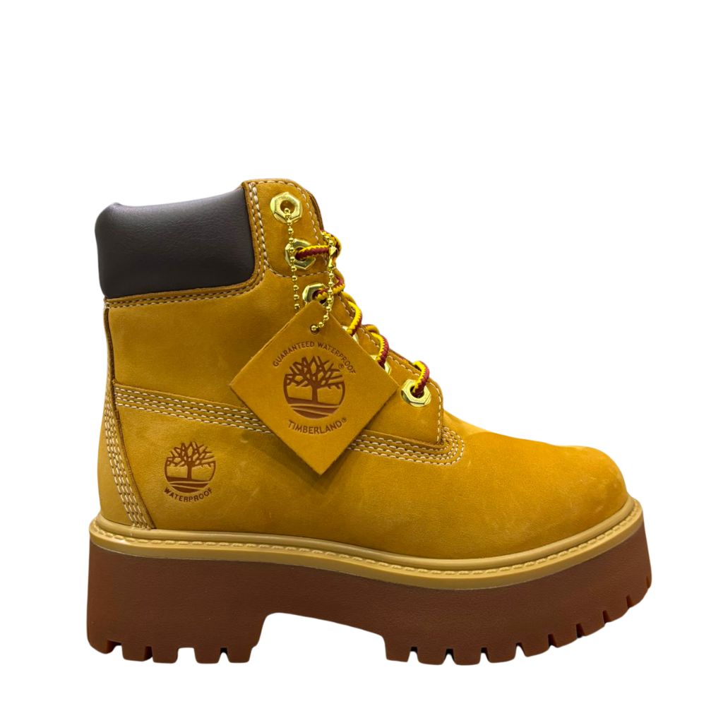 Stivale Timberland Stone Street giallo con plateau chunky