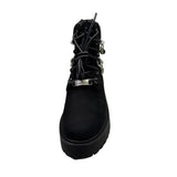 Stivale Timberland nero con catena decorativa e charm argentati