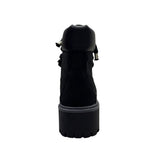 Stivale Timberland nero con maxi lacci e charm argentati