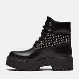 Stivaletto Timberland Stone Street Platform in pelle nera