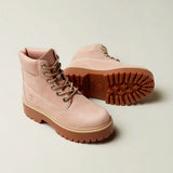 Stivale Timberland Stone Street rosa chiaro con plateau