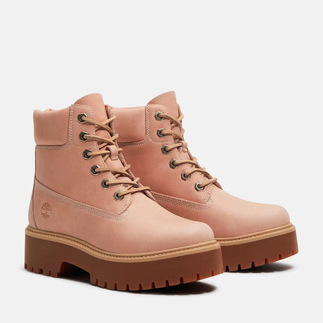 Stivale Timberland Stone Street rosa chiaro con plateau