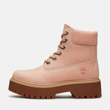 Stivale Timberland Stone Street rosa chiaro con plateau