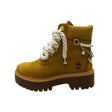Stivale Timberland wheat con maxi lacci e charm perle