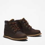 Stivaletto Timberland marrone bambino con zip laterale