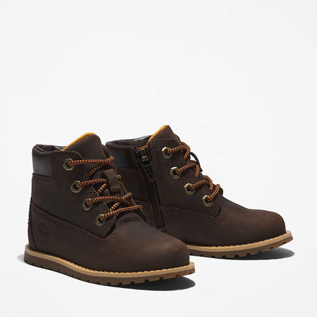 Stivaletto Timberland marrone bambino con zip laterale