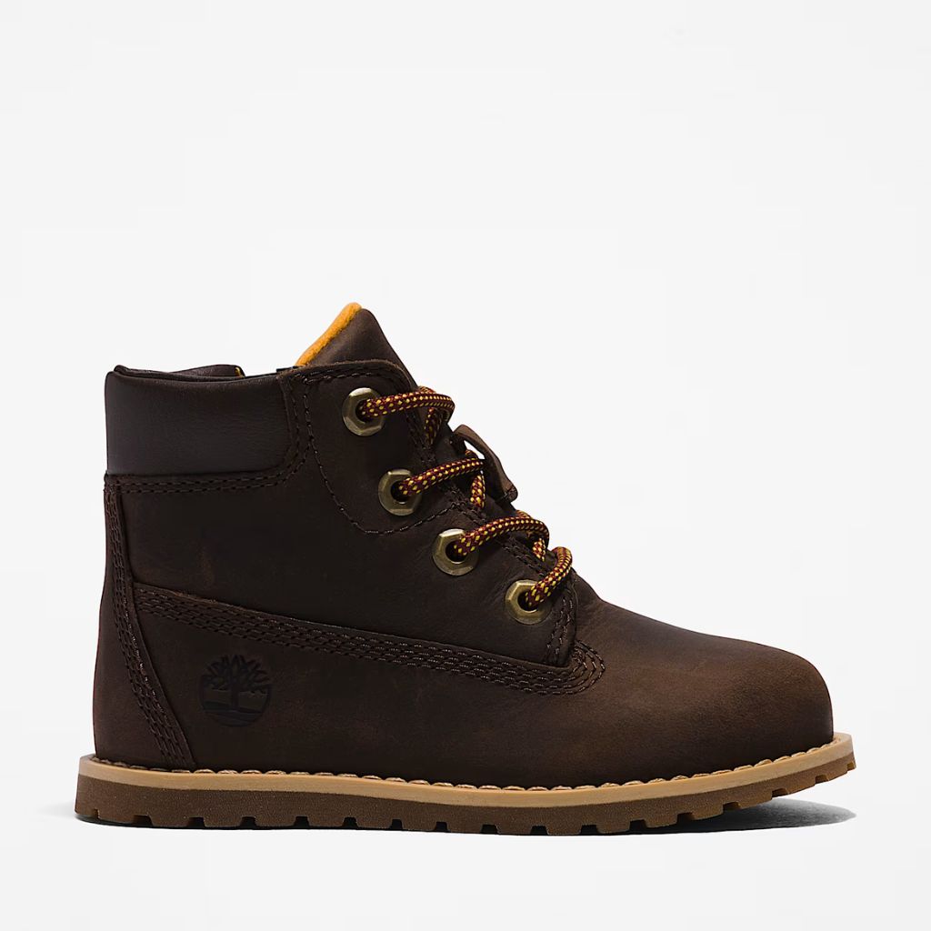 Stivaletto Timberland marrone bambino con zip laterale