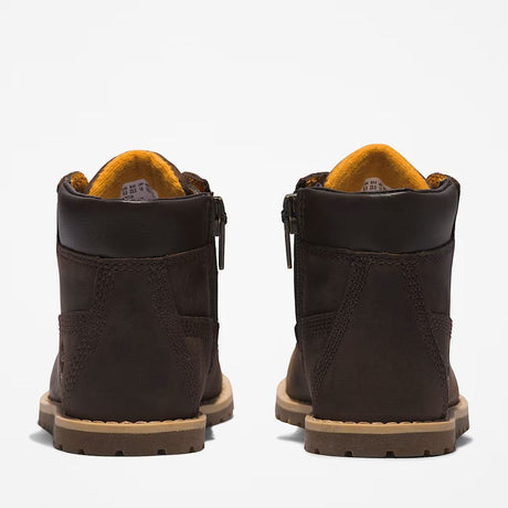 Stivaletto Timberland marrone bambino con zip laterale