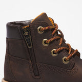 Stivaletto Timberland marrone bambino con zip laterale