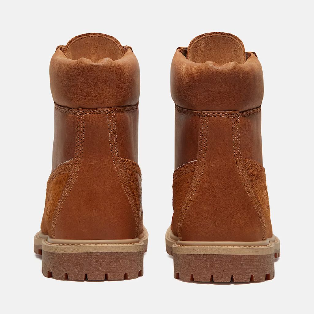 Stivale Timberland 6-Inch cognac con inserti pelo cavallino