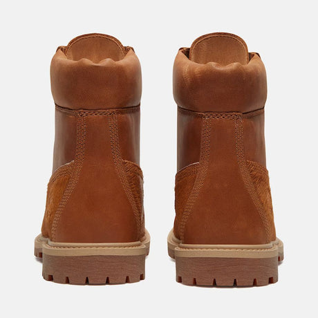Stivale Timberland 6-Inch cognac con inserti pelo cavallino