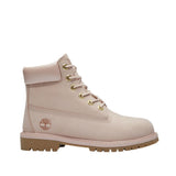 Stivale Timberland rosa cipria con collo effetto perlato