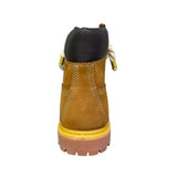 Stivale Timberland wheat con lacci in corda intrecciata panna