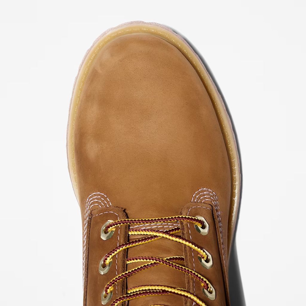 Stivale Timberland 6-Inch wheat impermeabile con collo nero