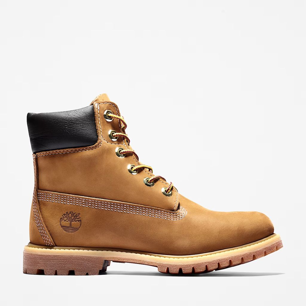 Stivale Timberland 6-Inch wheat impermeabile con collo nero
