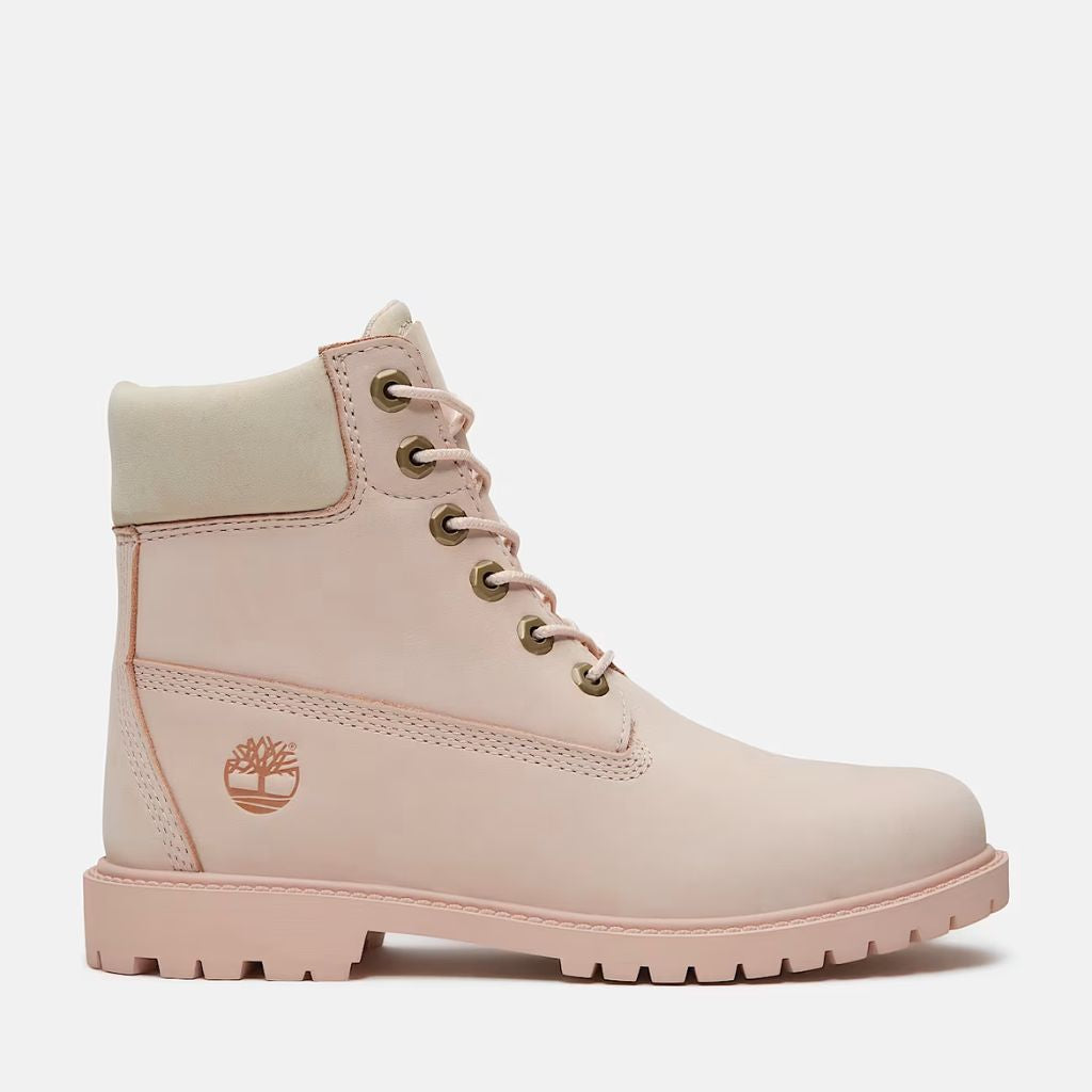 Stivale Timberland rosa con linguetta ribassabile