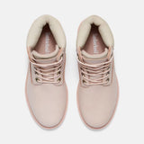 Stivale Timberland rosa con linguetta ribassabile