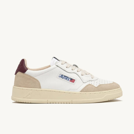 Autry Sneakers Medalist Low In Pelle e Suede Bordeaux Aulm LS03