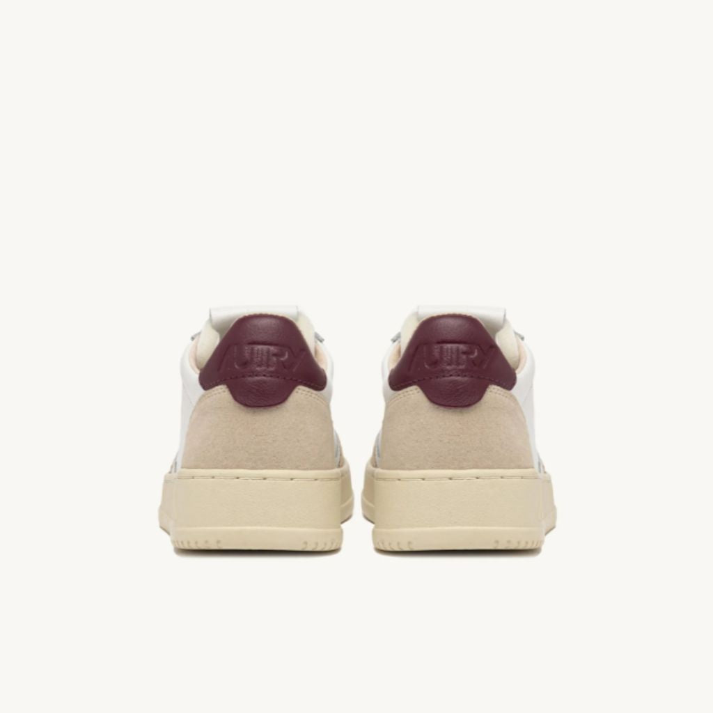 Autry Sneakers Medalist Low In Pelle e Suede Bordeaux Aulm LS03