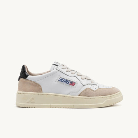 Autry Sneakers Medalist Low In Pelle Bianco e Nero Aulm LS21