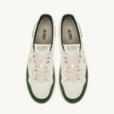 Autry Sneakers Medalist Low In Pelle e Suede Verde Aulm Gsg2