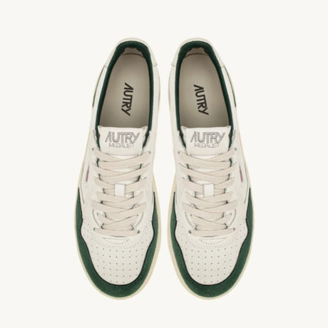 Autry Sneakers Medalist Low In Pelle e Suede Verde Aulm Gsg2