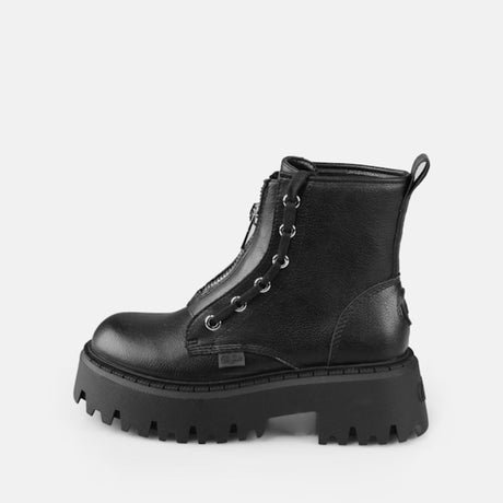 Buffalo Stivaletto Aspen Front Zip Nero 1270122