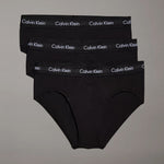 Calvin Klein Slip in Confezione da 3 Total Black